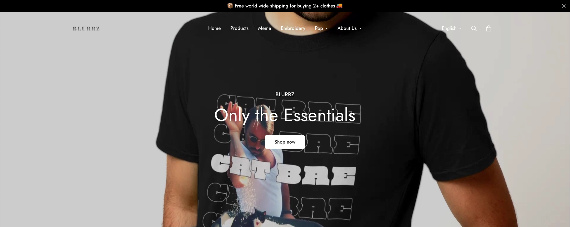 Blurrz | Clothing brand | 電商品牌